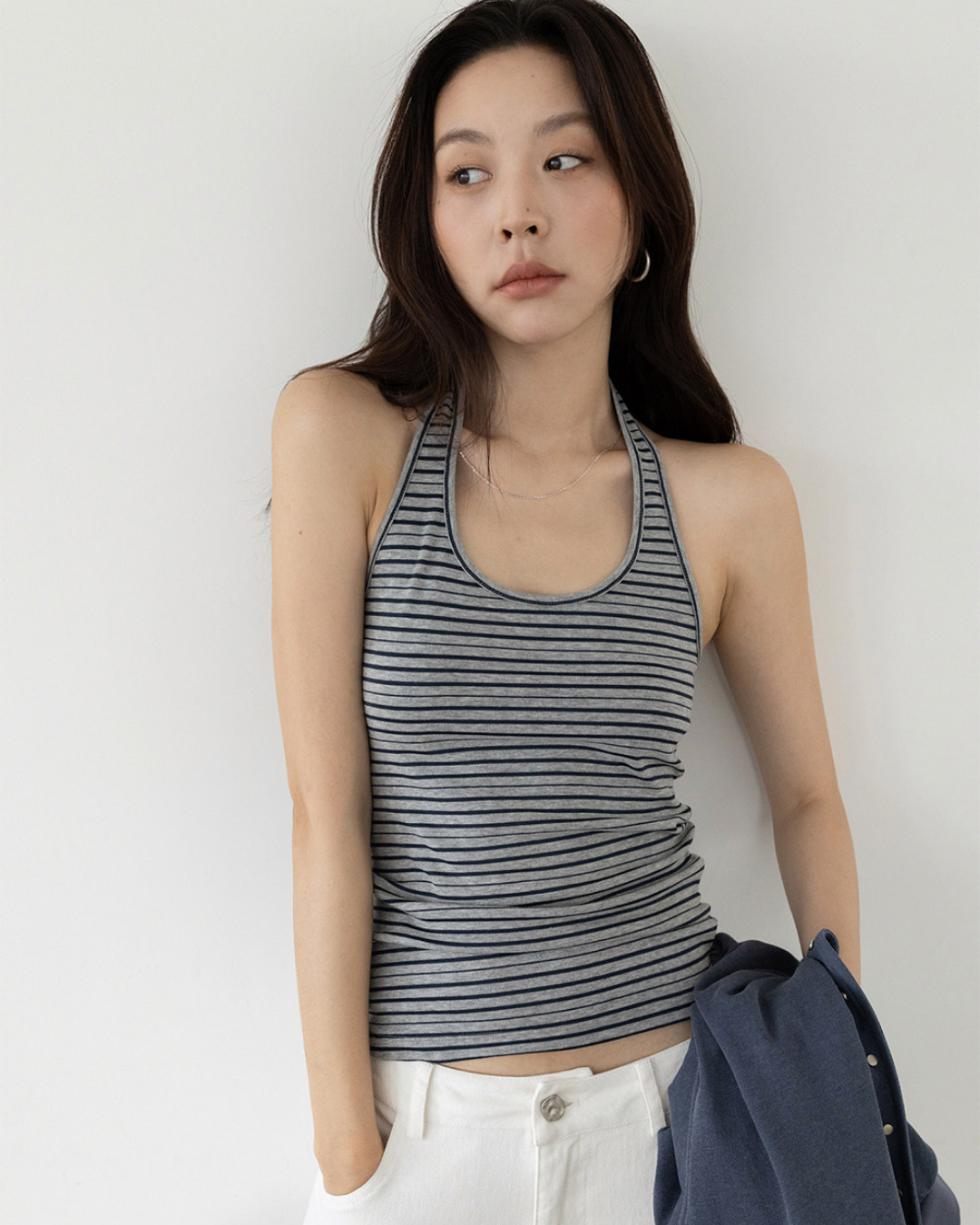 studded off shoulder sweatshirt set 2color 【NINE7279】