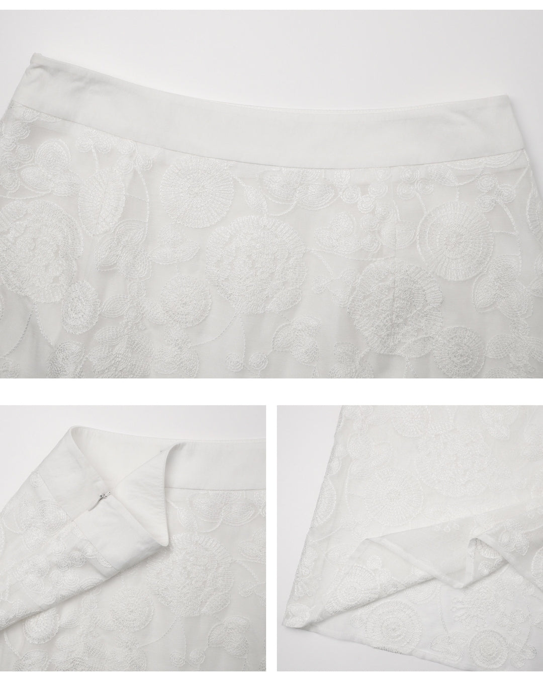 lace sheer long skirt【NINE0346】