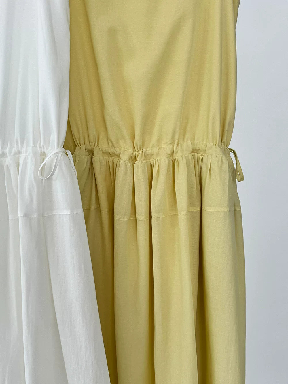 drawstring tiered sleeveless long dress 2color 【NINE7067】