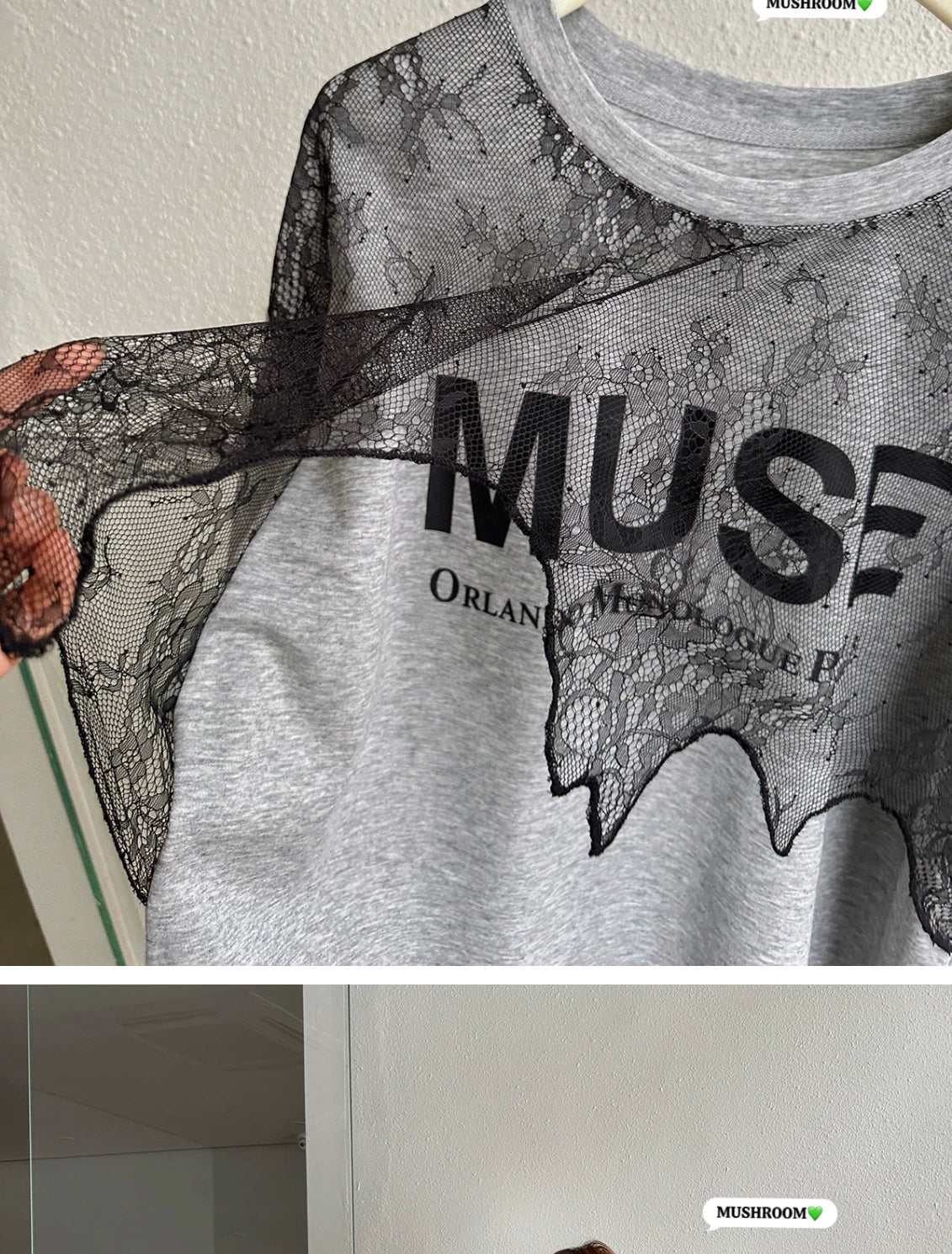 MUSE print lace splicing dress 1color 【NINE7111】