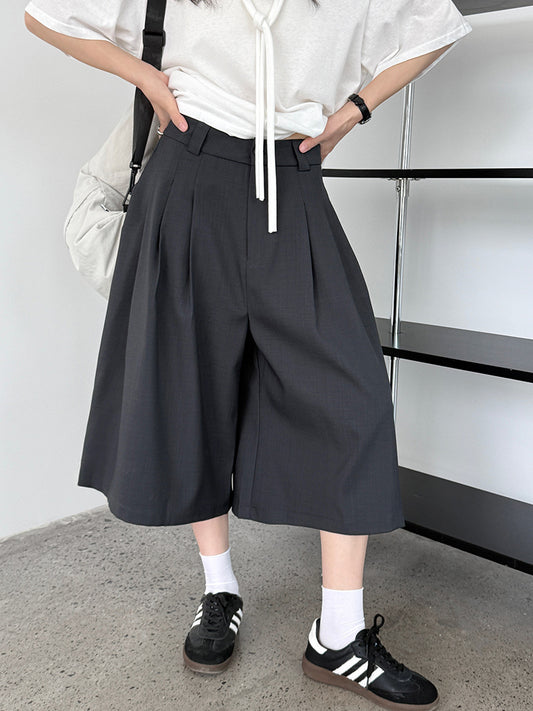 double tuck wide culottes pants 2colors 【NINE7230】