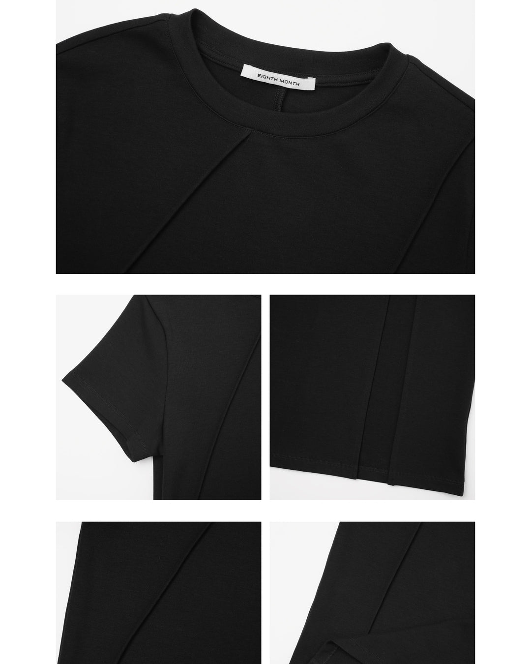 lined side slit one-piece【NINE0314】