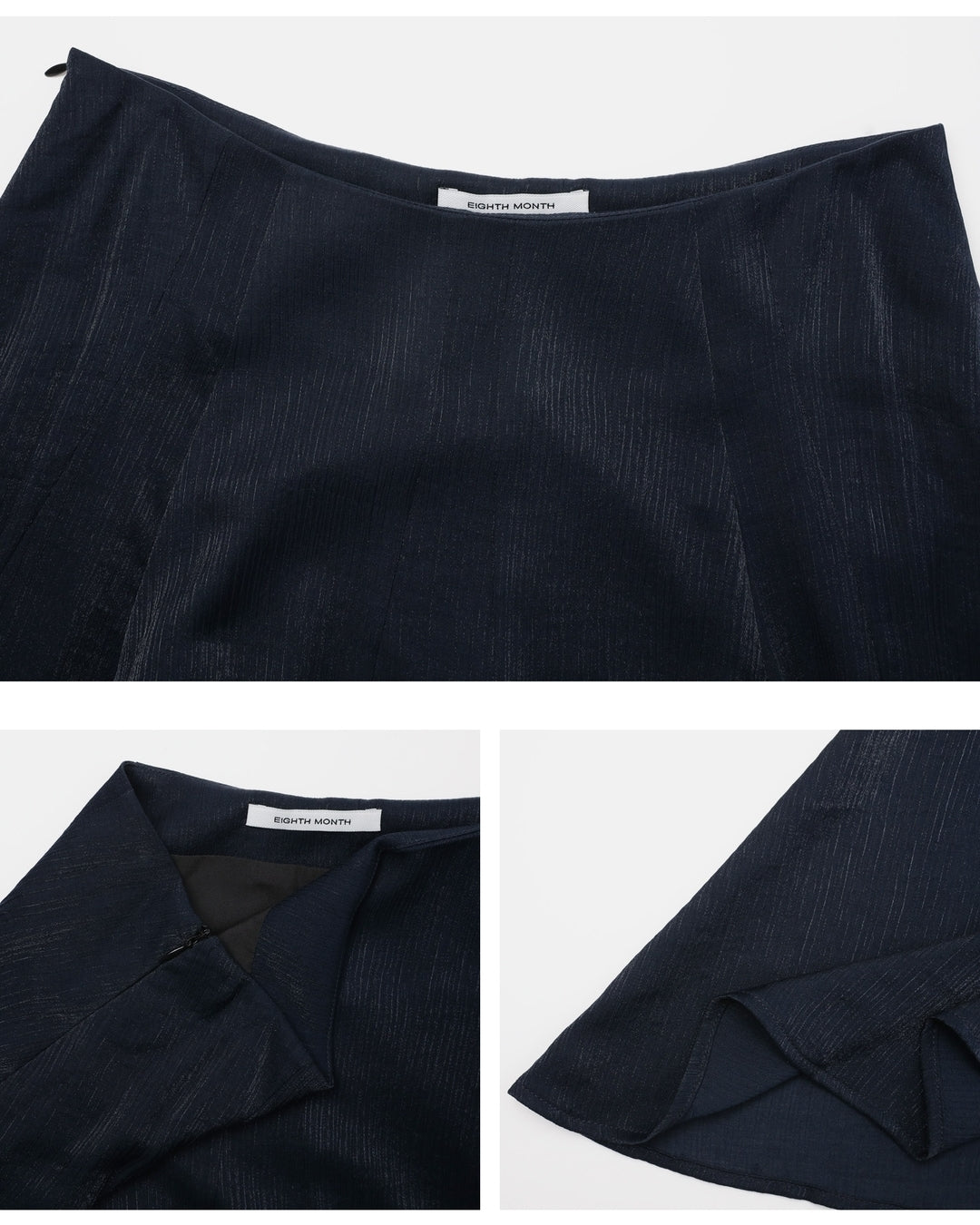 asymmetrical hem flare skirt【NINE0339】