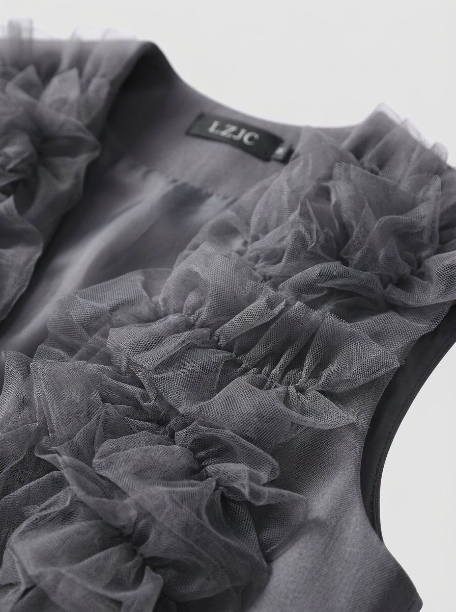 Vest — Tulle Texture Detail | Generated by Modelize