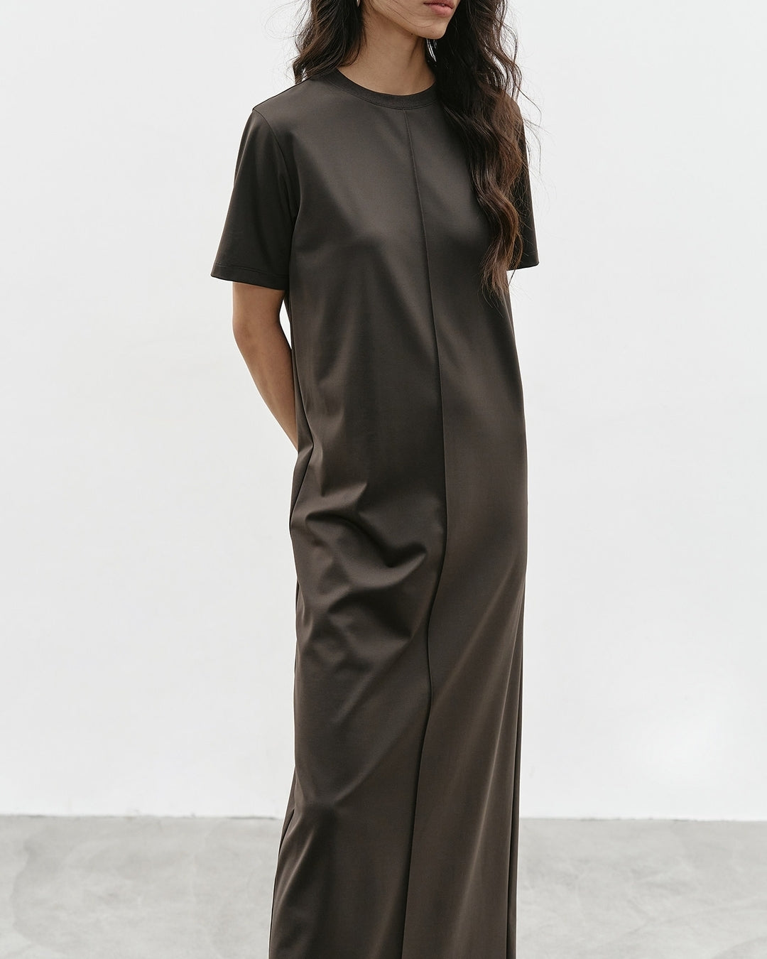 center line back slit one-piece【NINE0344】