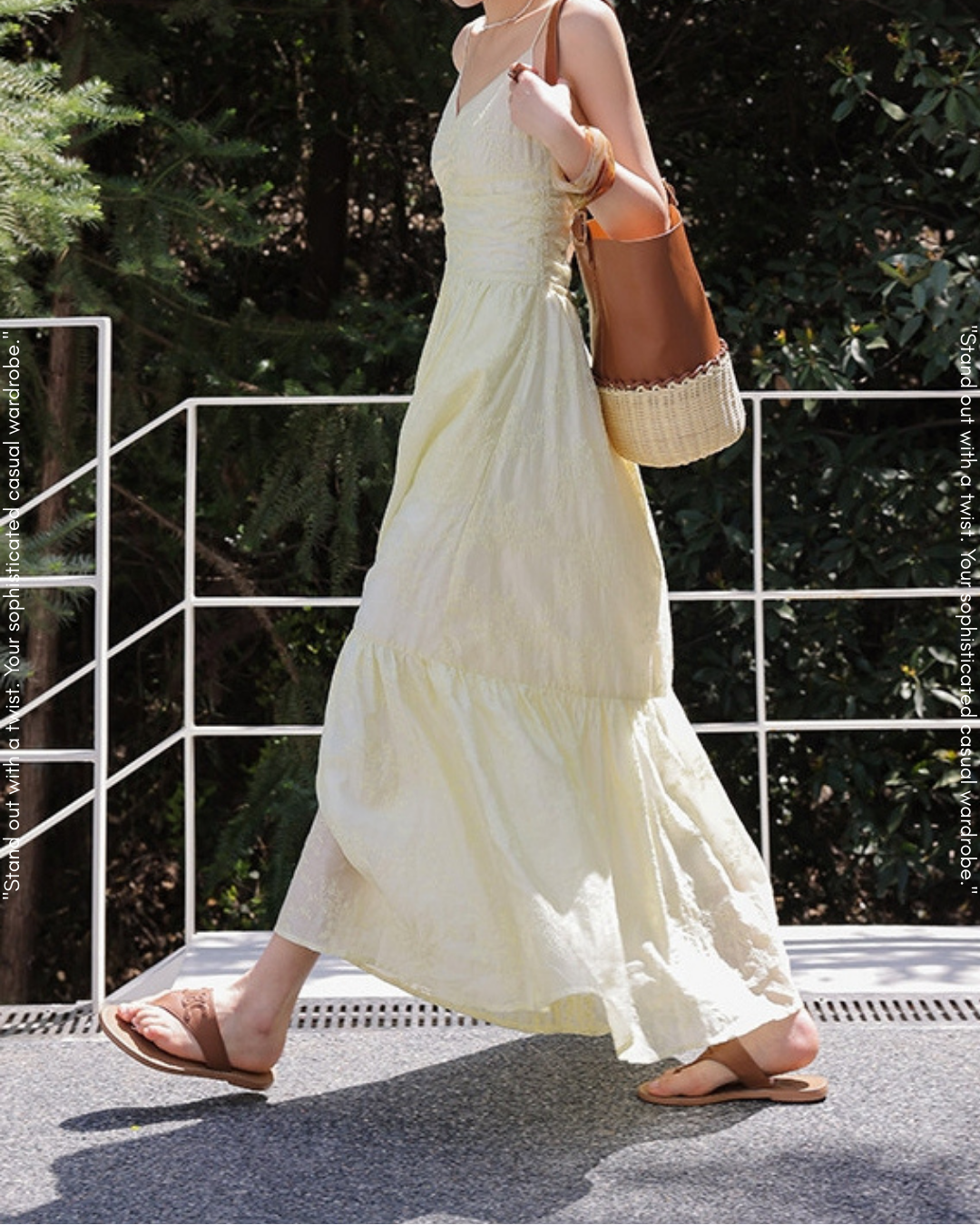 front gathered tiered one-piece【NINE0215】