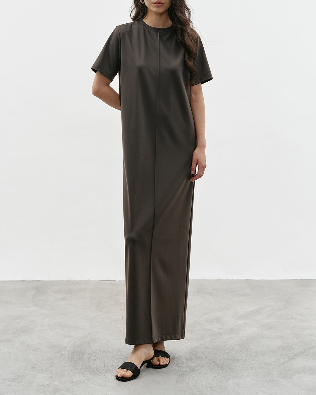 center line back slit one-piece【NINE0344】