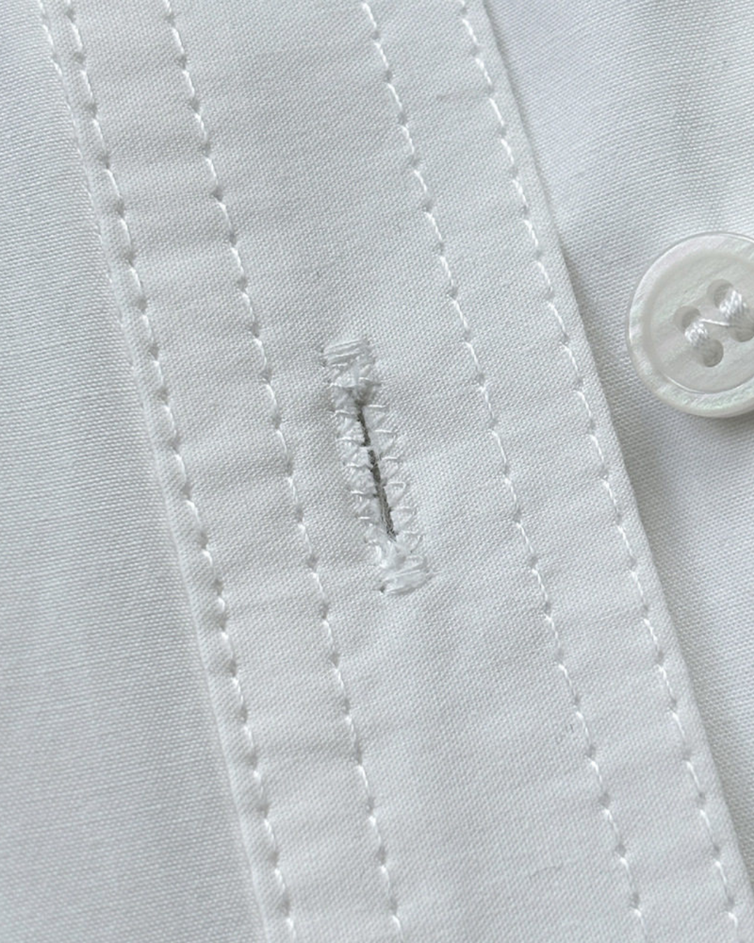 asymmetric placket loose fit long sleeve shirt 2color 【NINE7317】