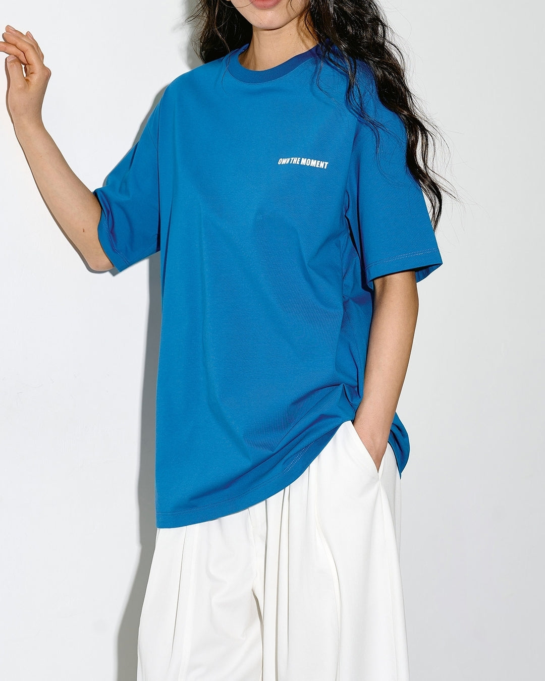 mini print oversized t-shirt 2color【NINE0349】