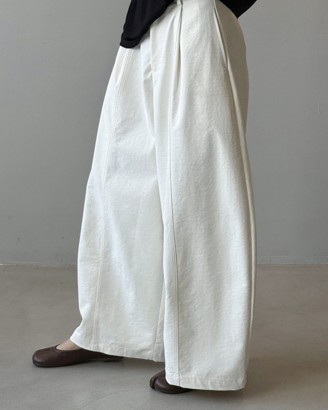 center seam wide leg pants 4color 【NINE7320】