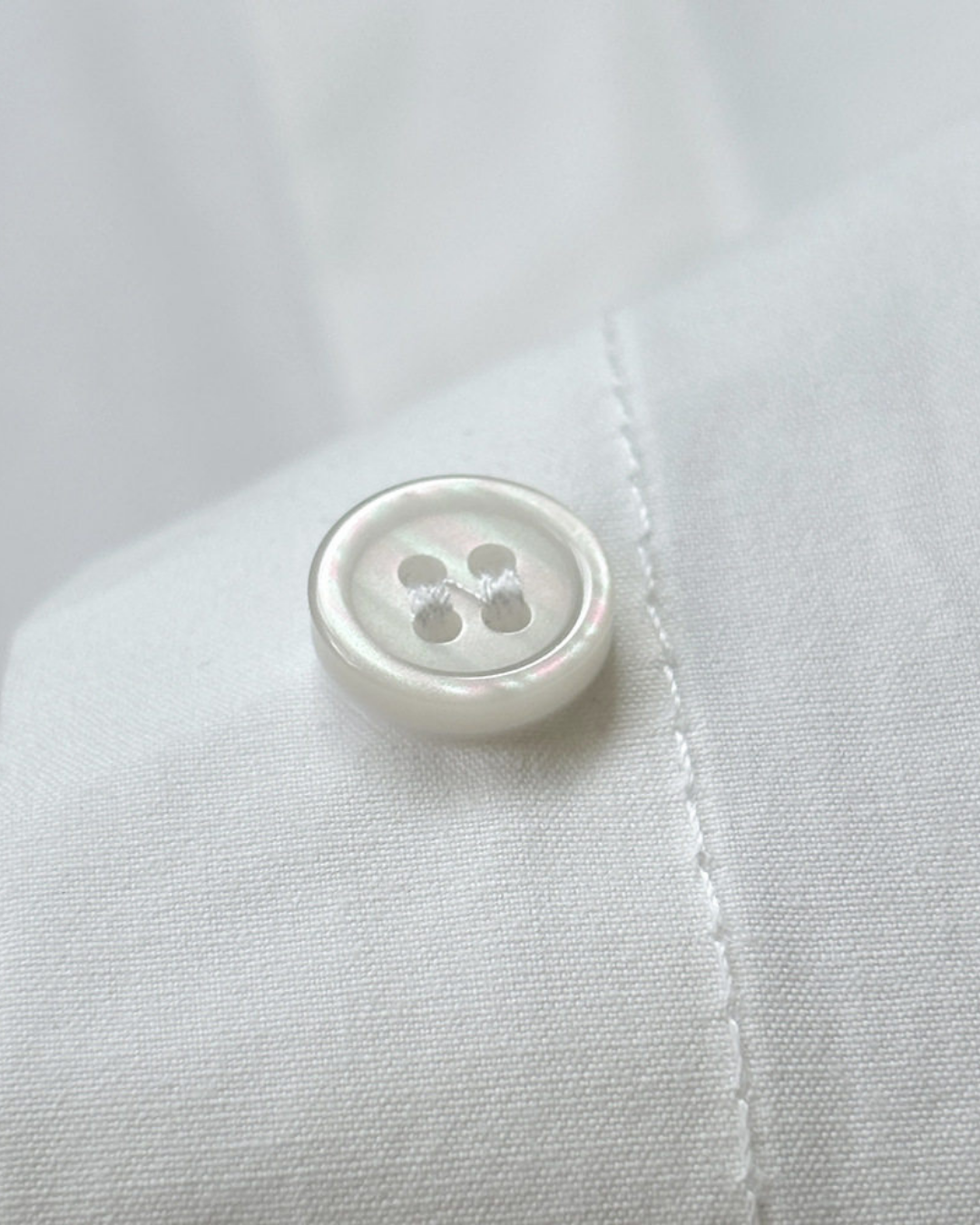asymmetric placket loose fit long sleeve shirt 2color 【NINE7317】