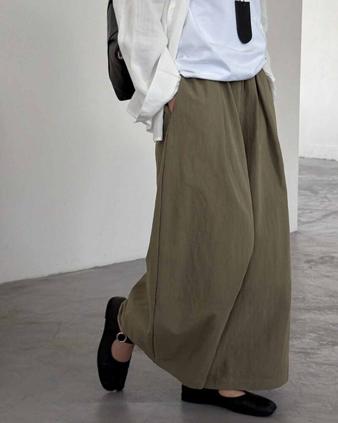pleated seam balloon wide leg pants 3color 【NINE7323】