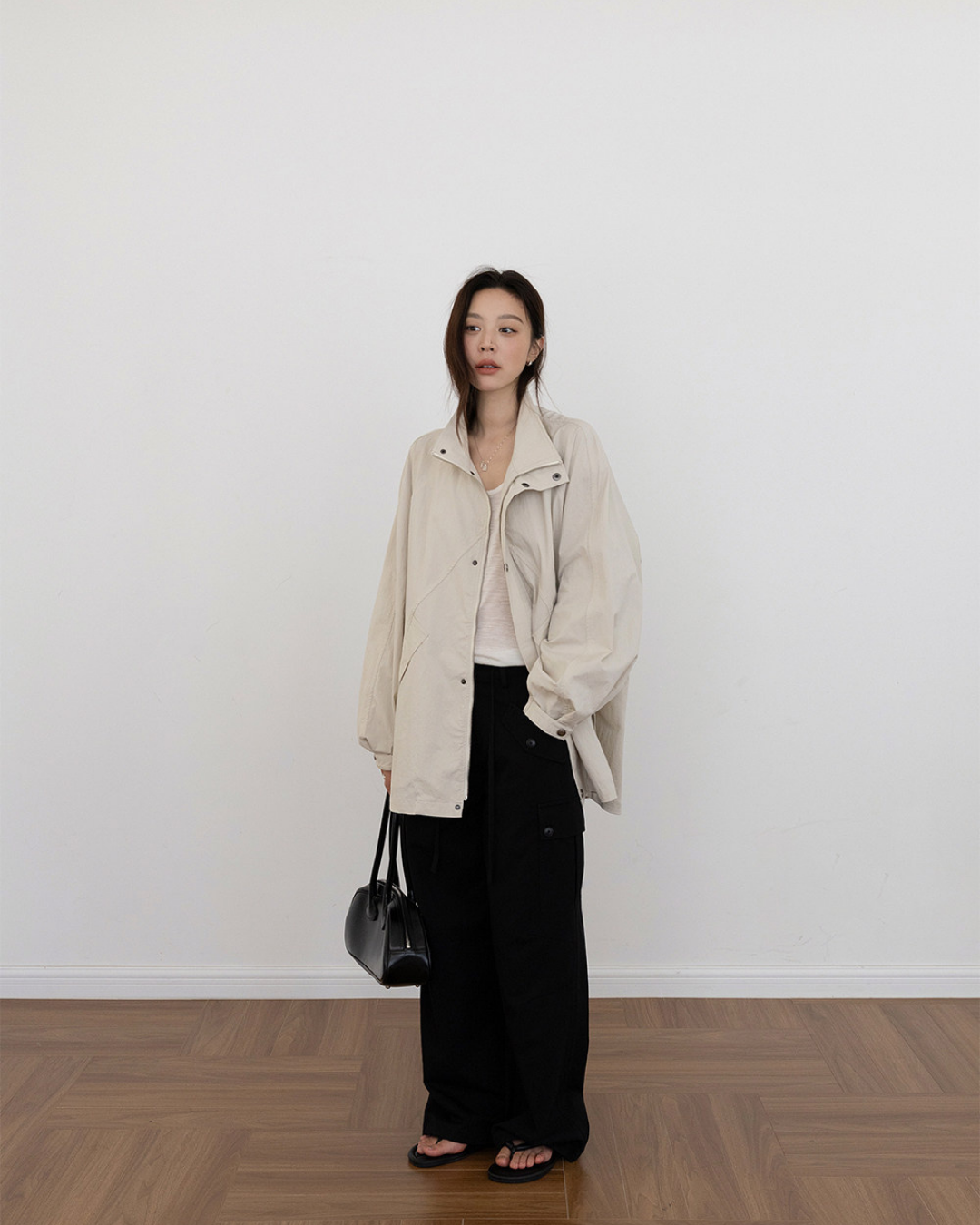 casual cargo wide leg pants 3color 【NINE7289】