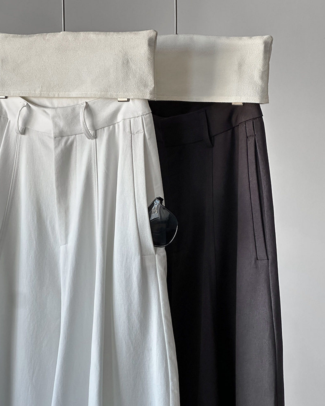 balloon curve wide leg pants 2color 【NINE7324】