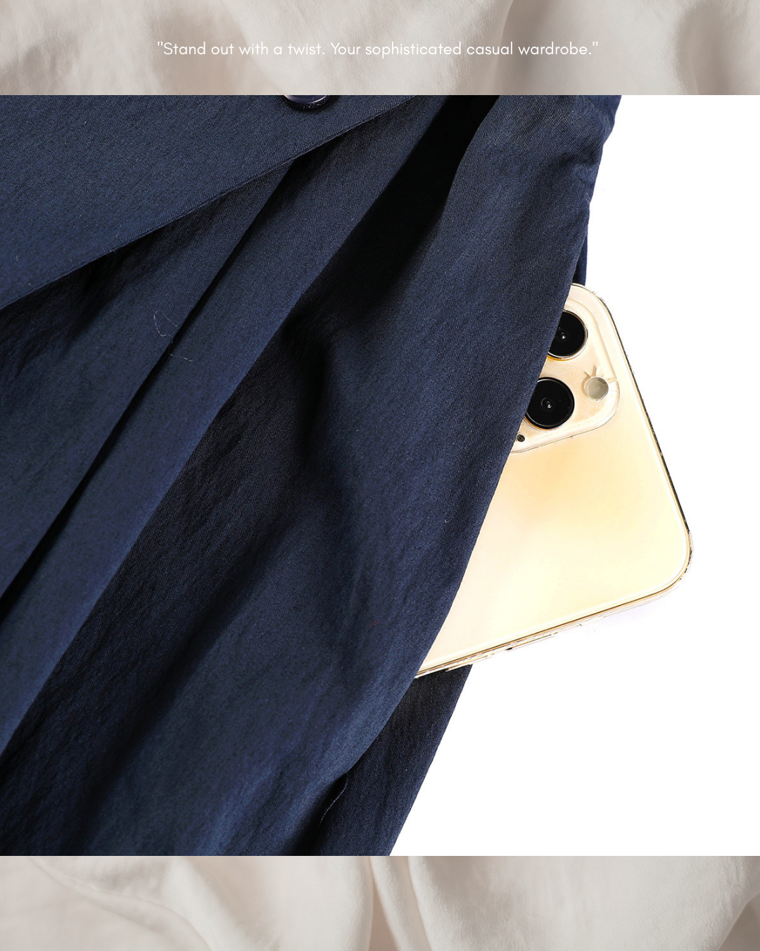 asymmetric flap button long flare skirt 3color 【NINE7308】