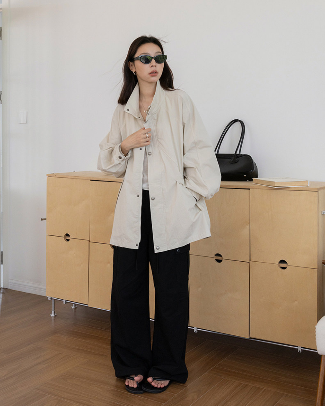 casual cargo wide leg pants 3color 【NINE7289】