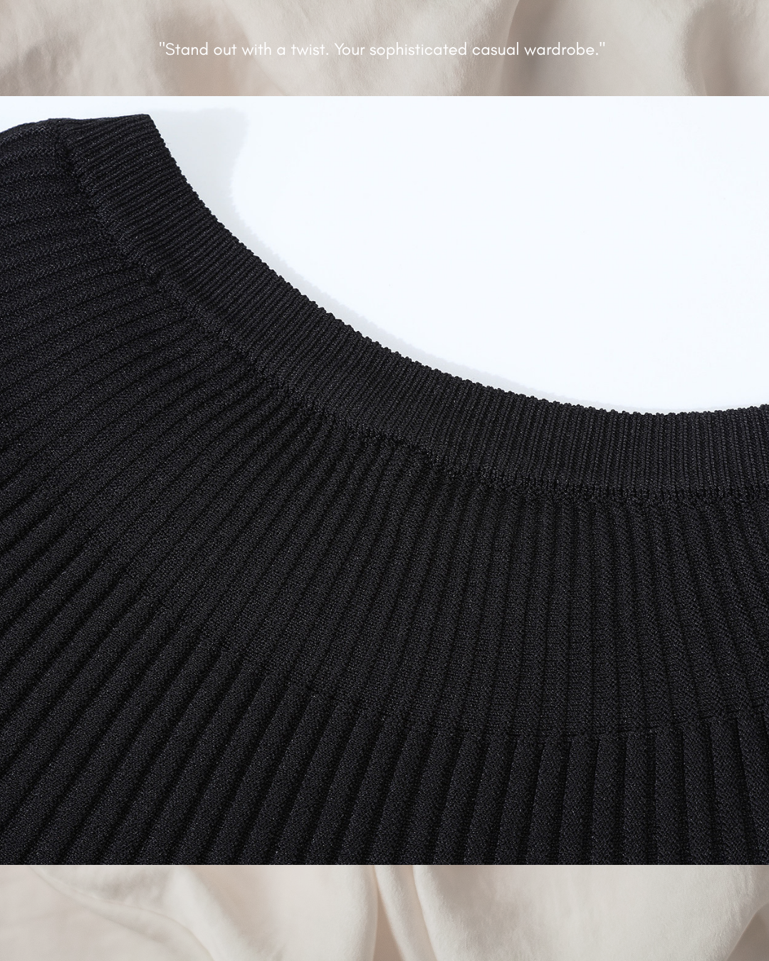 batwing ribbed dolman sleeve knit 3color 【NINE7305】