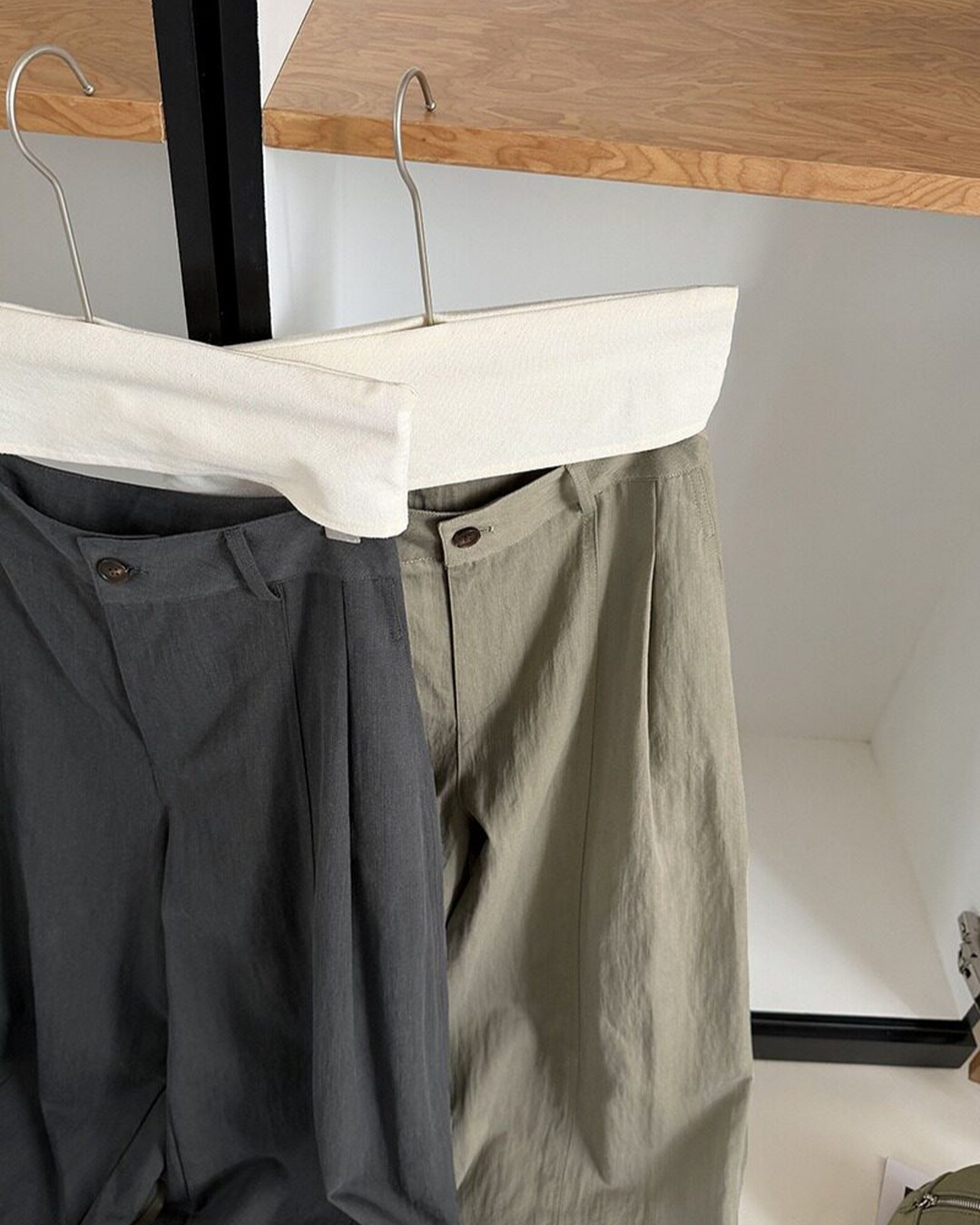 center seam wide leg slacks 2color 【NINE7313】
