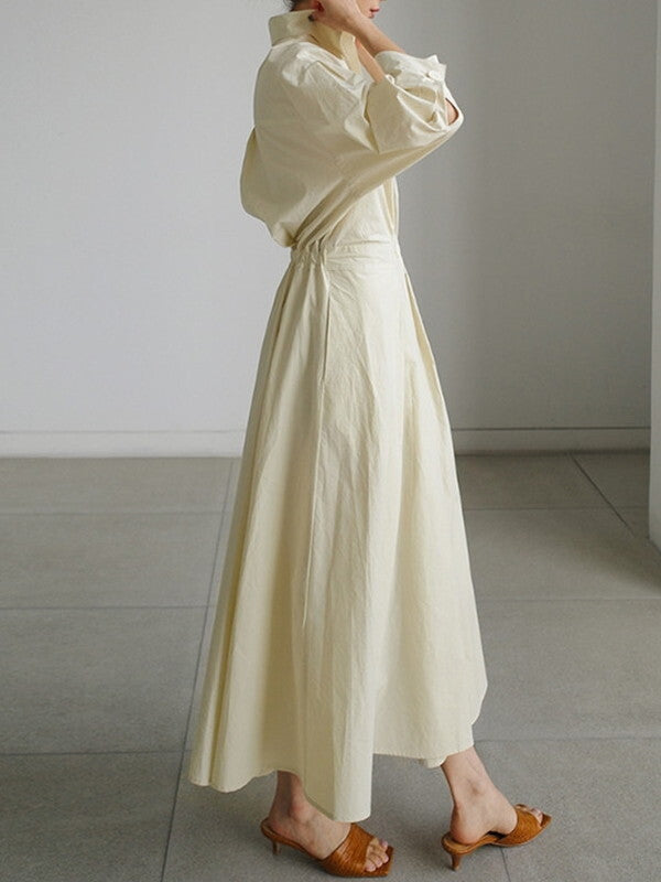 flare classy neat long-one-piece 2color【NINE7501】