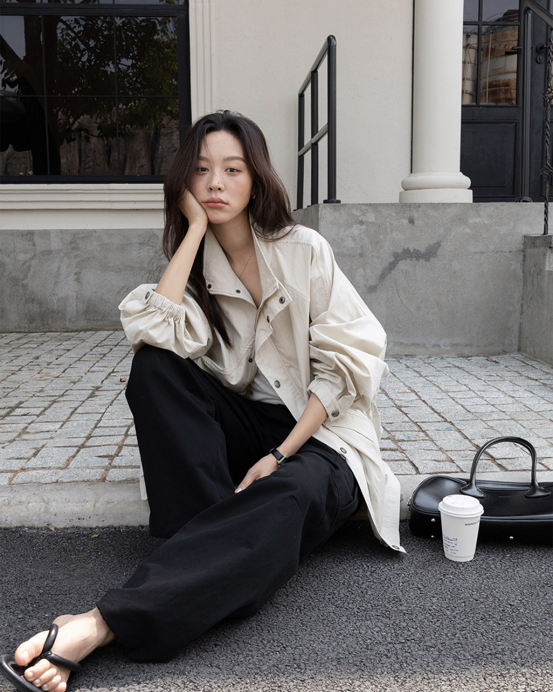 casual cargo wide leg pants 3color 【NINE7289】