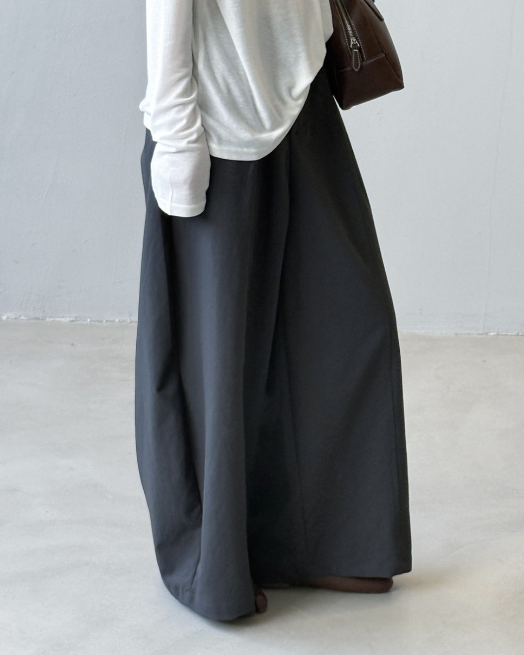 center seam wide leg pants 4color 【NINE7320】