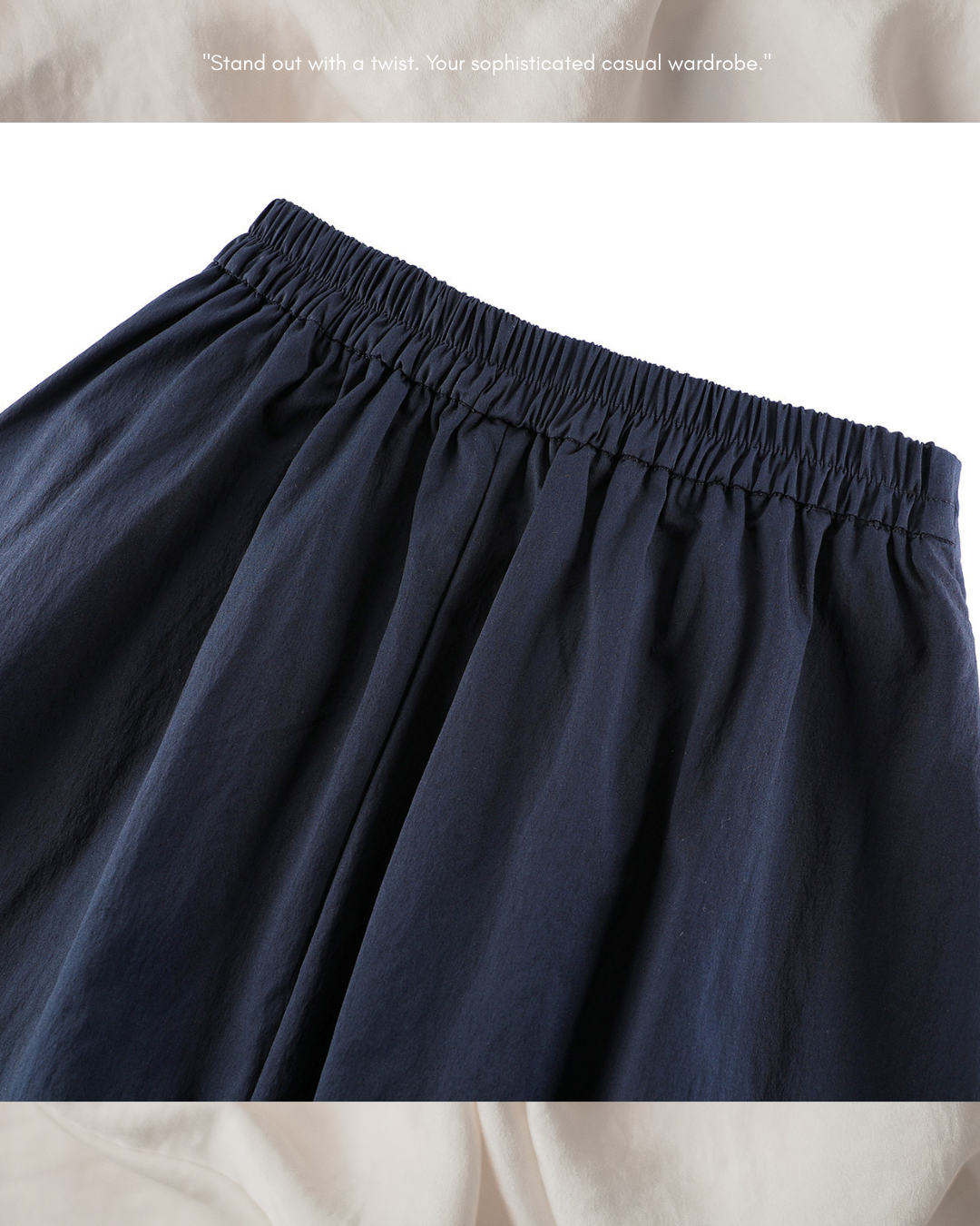 asymmetric flap button long flare skirt 3color 【NINE7308】
