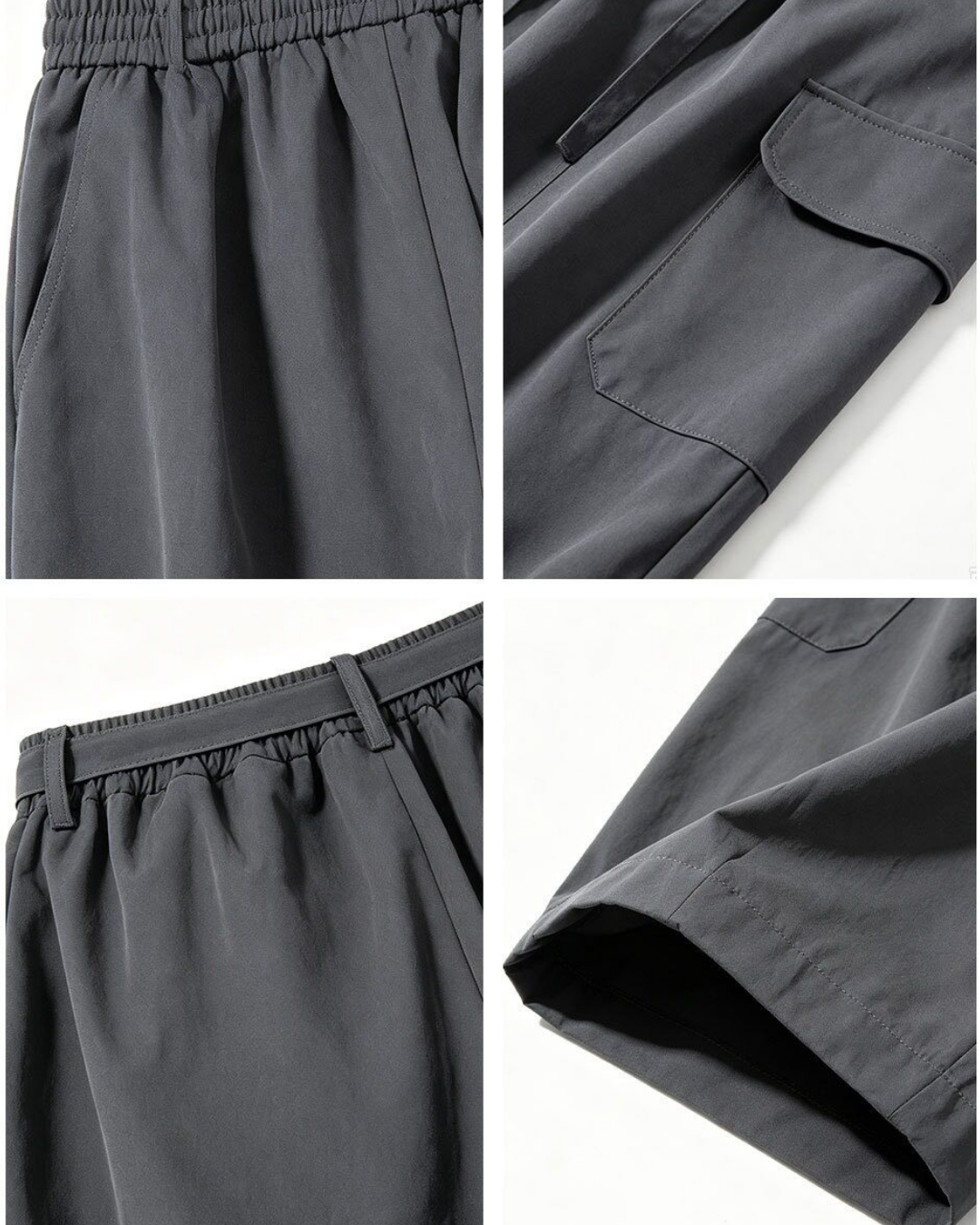drawstring flap pocket cargo wide leg pants 2color 【NINE7321】
