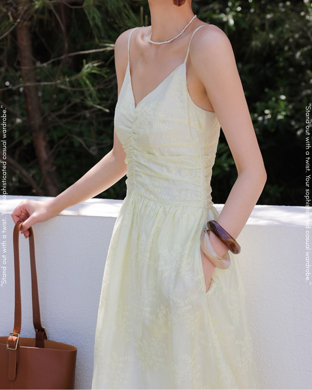 front gathered tiered one-piece【NINE0215】