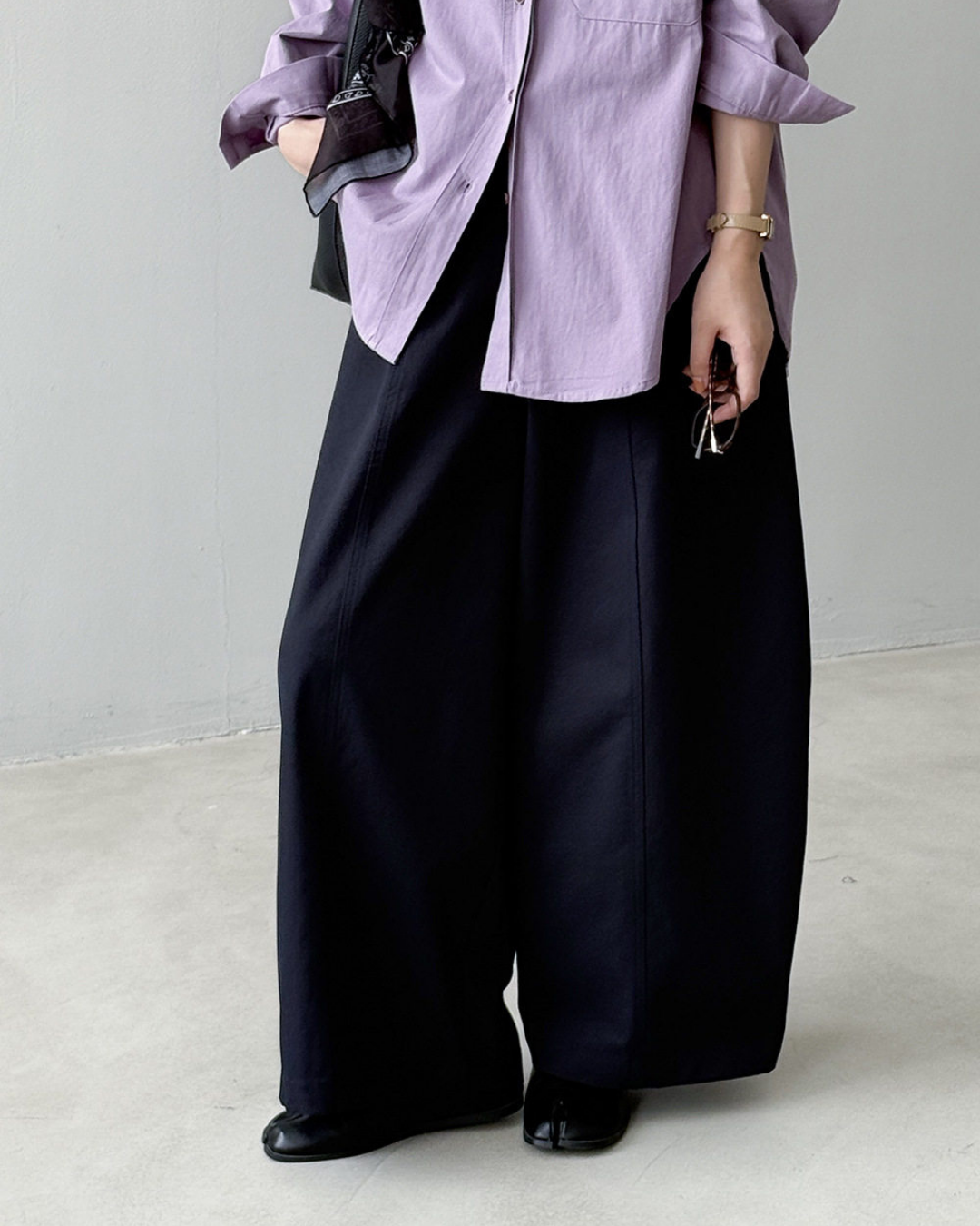 center seam wide leg pants 4color 【NINE7320】