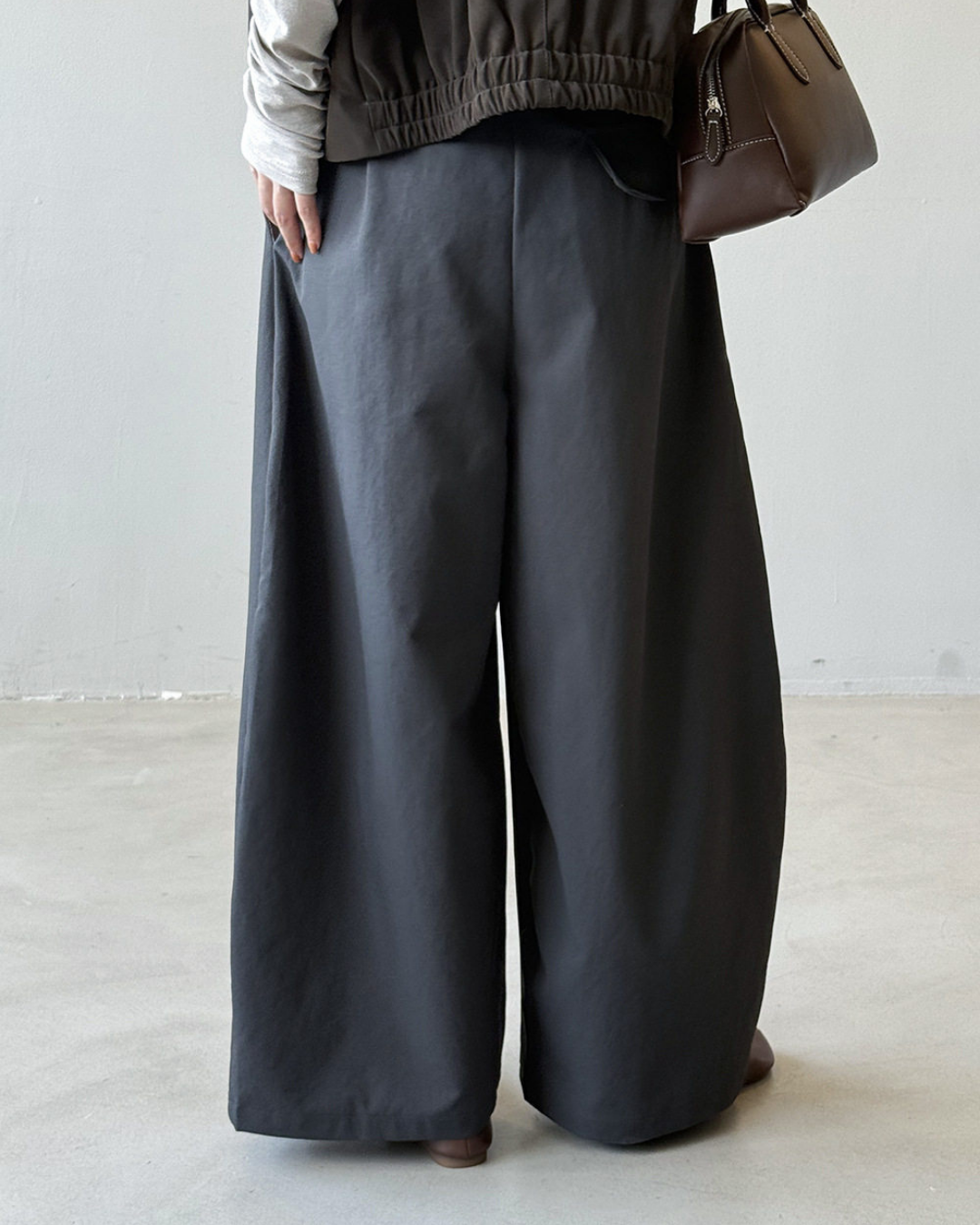 center seam wide leg pants 4color 【NINE7320】