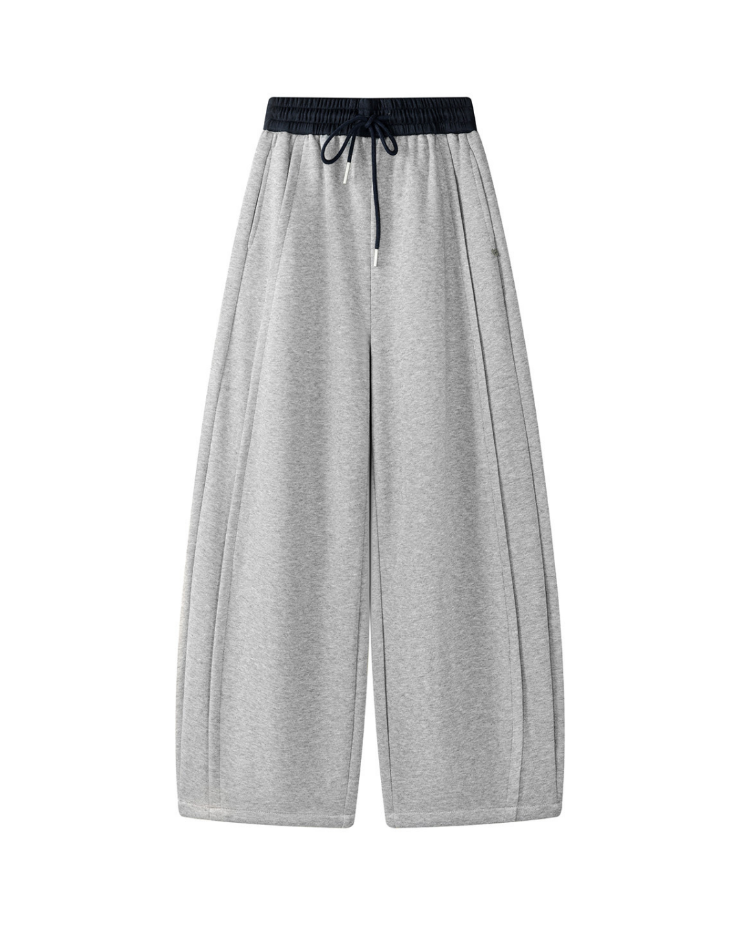 contrast waist pin tuck sweatpants 4color 【NINE7309】