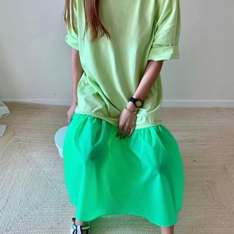 T-SHIRT type long dress【NINE0733】