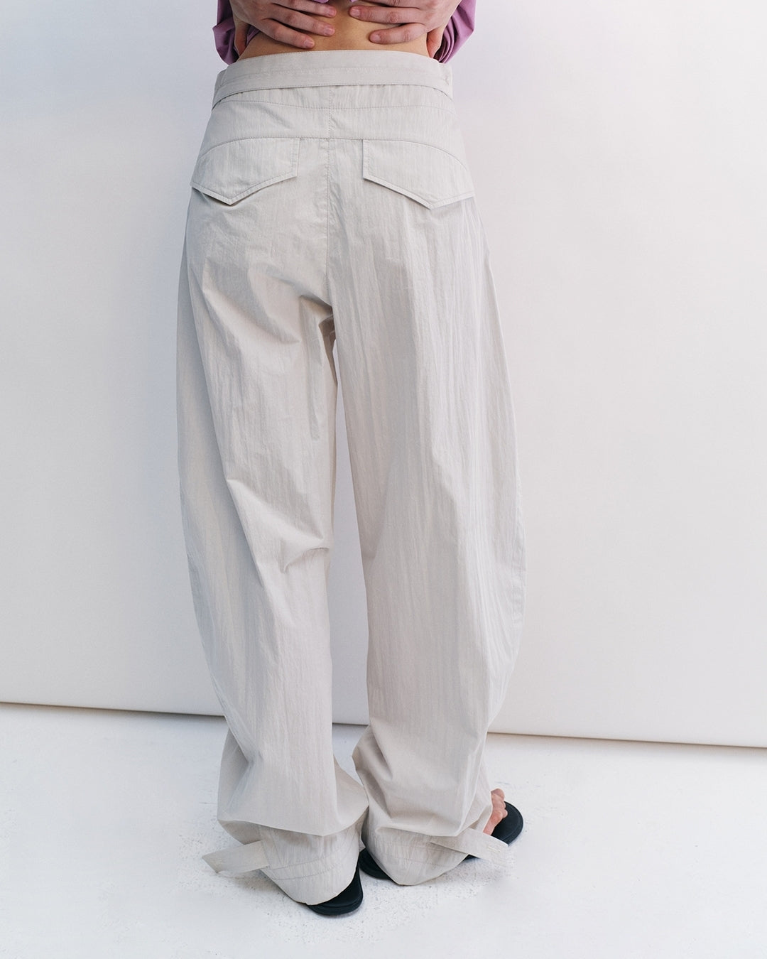 waist mark tuck pants 3color【NINE0206】