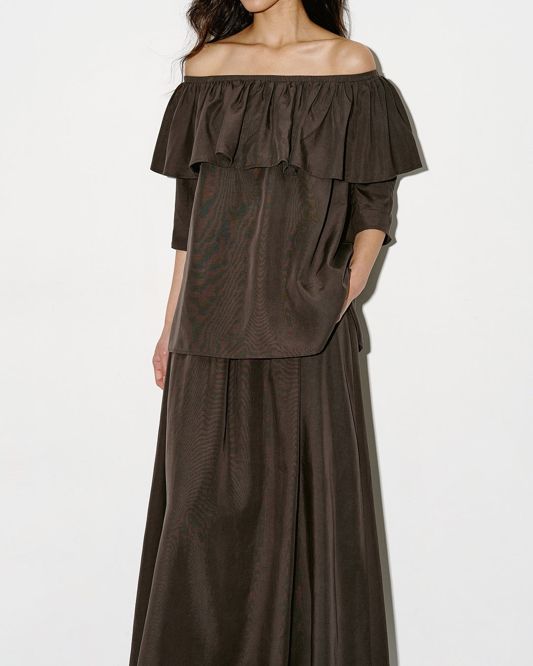 2-way frill blouse & skirt setup【NINE0352】