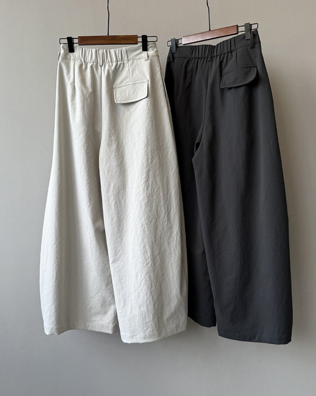 center seam wide leg pants 4color 【NINE7320】