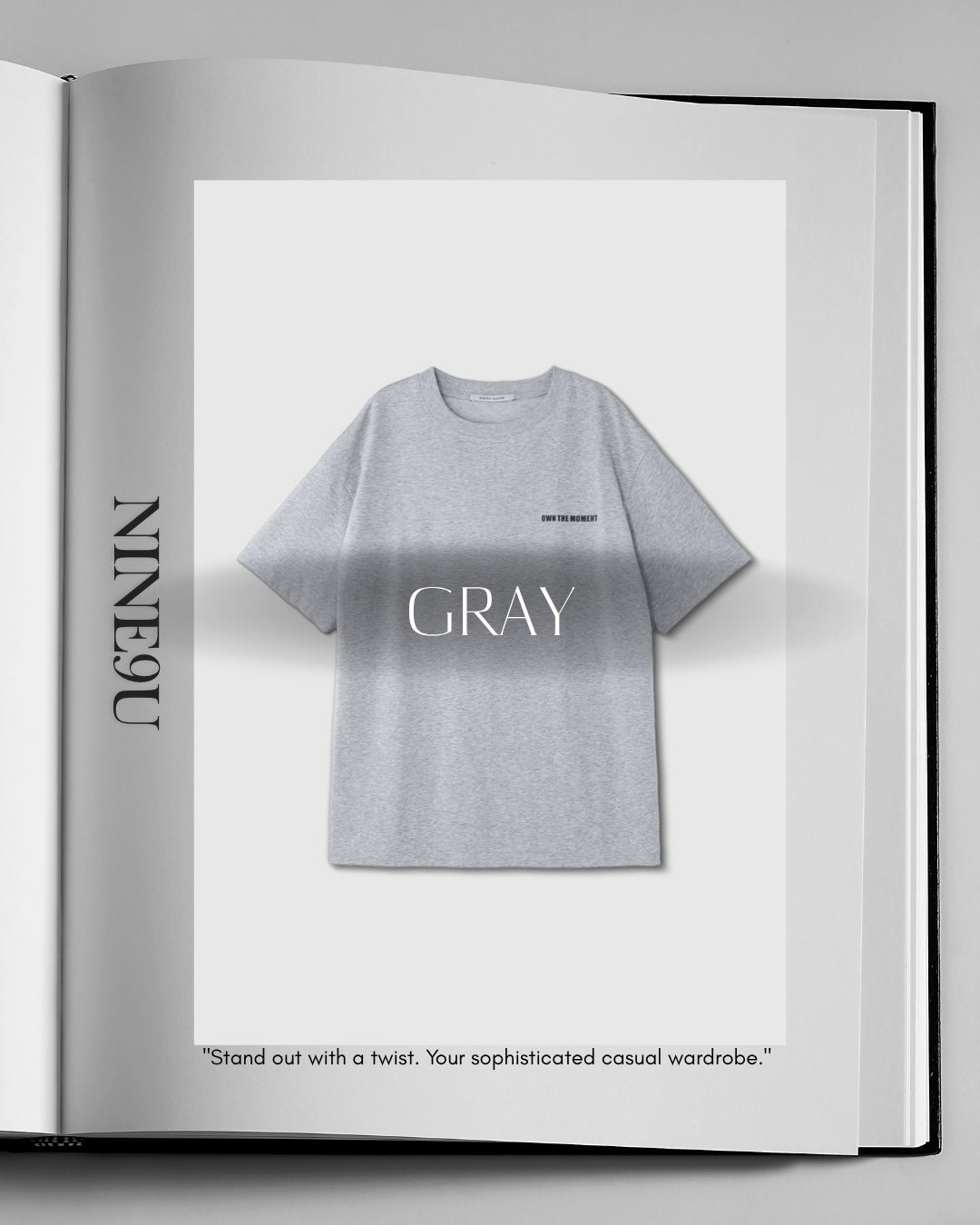 mini print oversized t-shirt 2color【NINE0349】