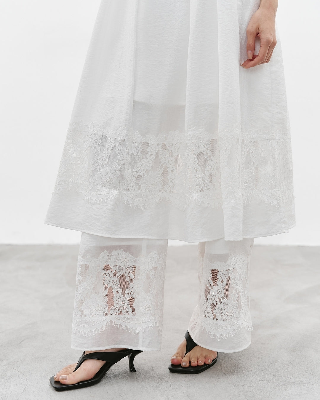 camisole dress & wide-leg pants setup【NINE0353】