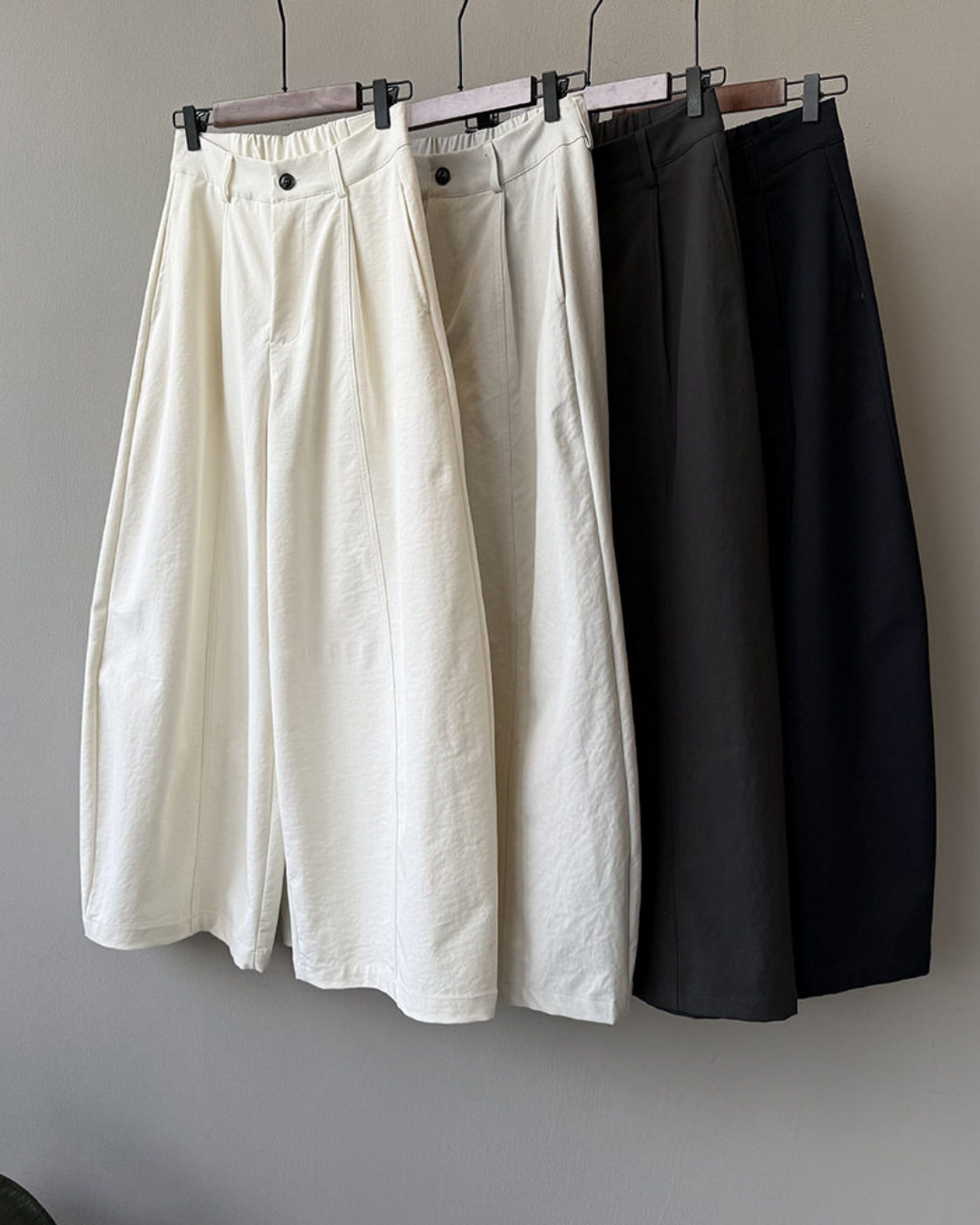 center seam wide leg pants 4color 【NINE7320】