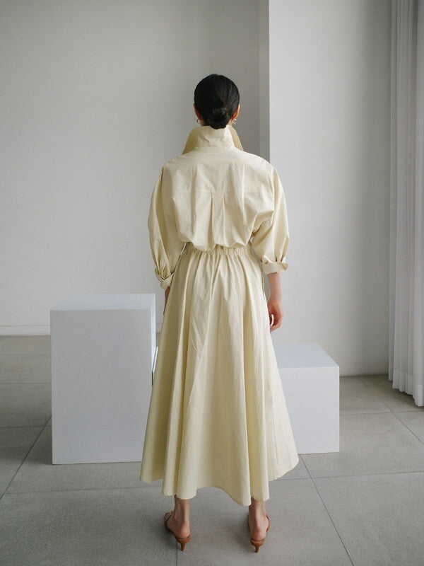 flare classy neat long-one-piece 2color【NINE7501】