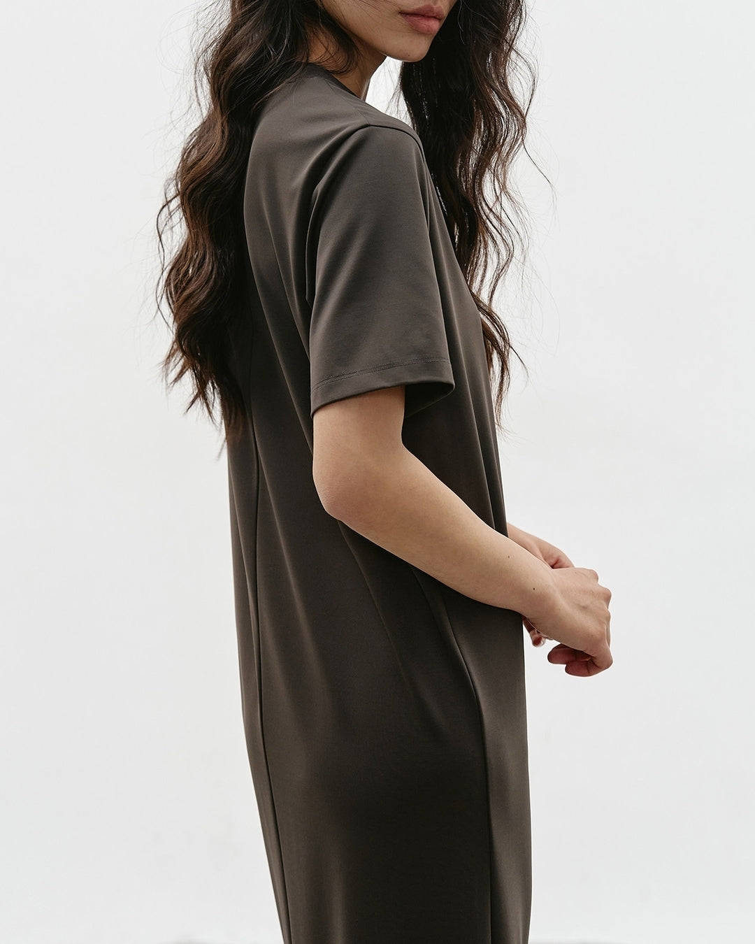 center line back slit one-piece【NINE0344】
