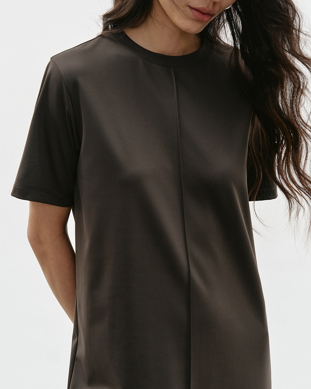 center line back slit one-piece【NINE0344】
