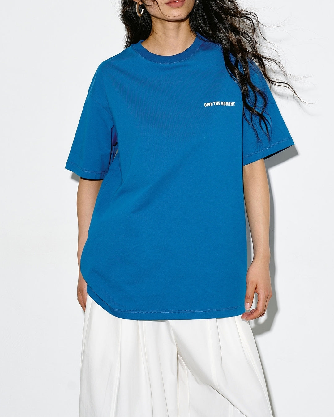 mini print oversized t-shirt 2color【NINE0349】