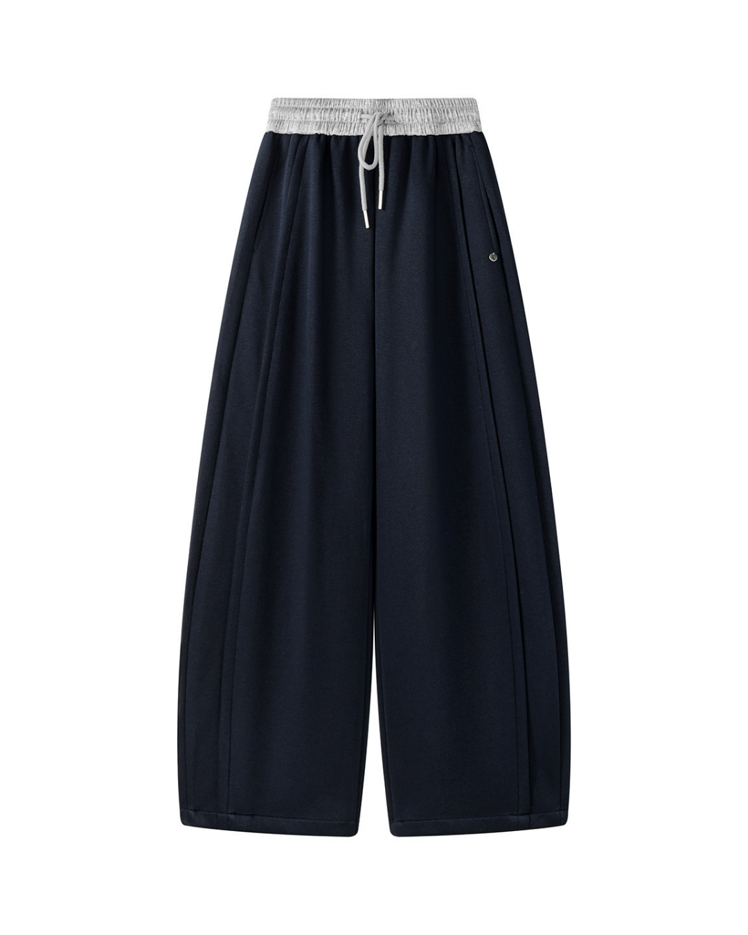 contrast waist pin tuck sweatpants 4color 【NINE7309】