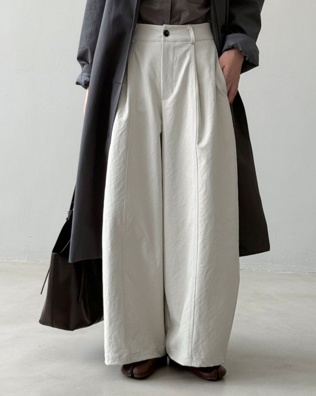 center seam wide leg pants 4color 【NINE7320】