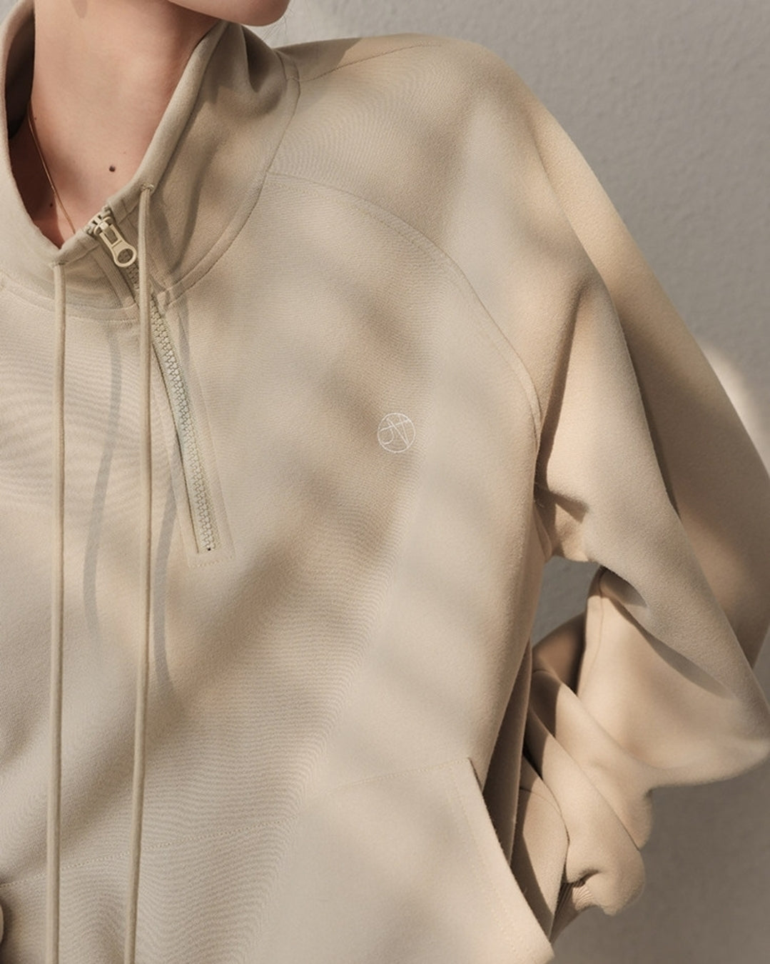 stand collar half-zip sweatshirt 2color【NINE0223】