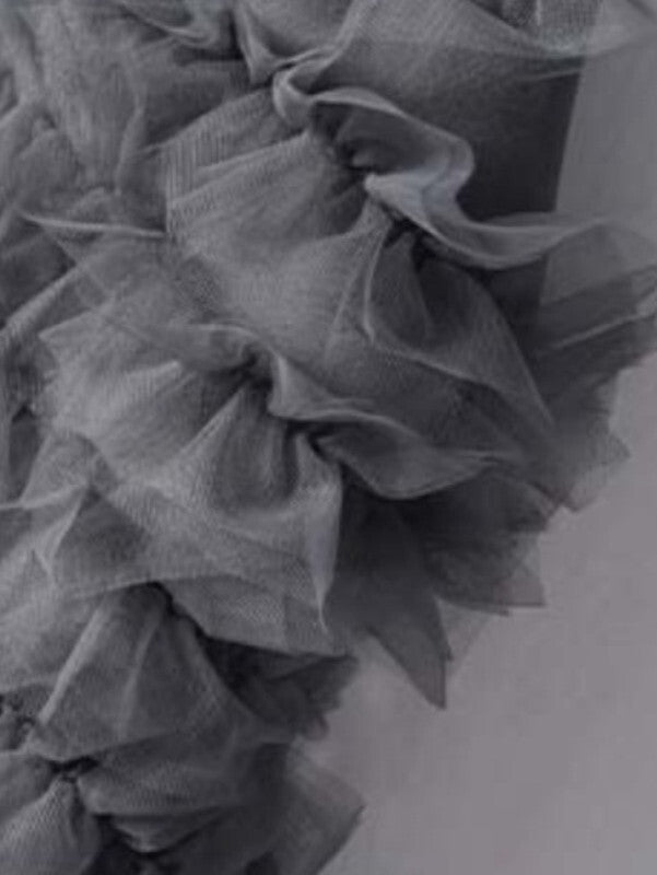 tulle frill mesh vest【NINE9526】