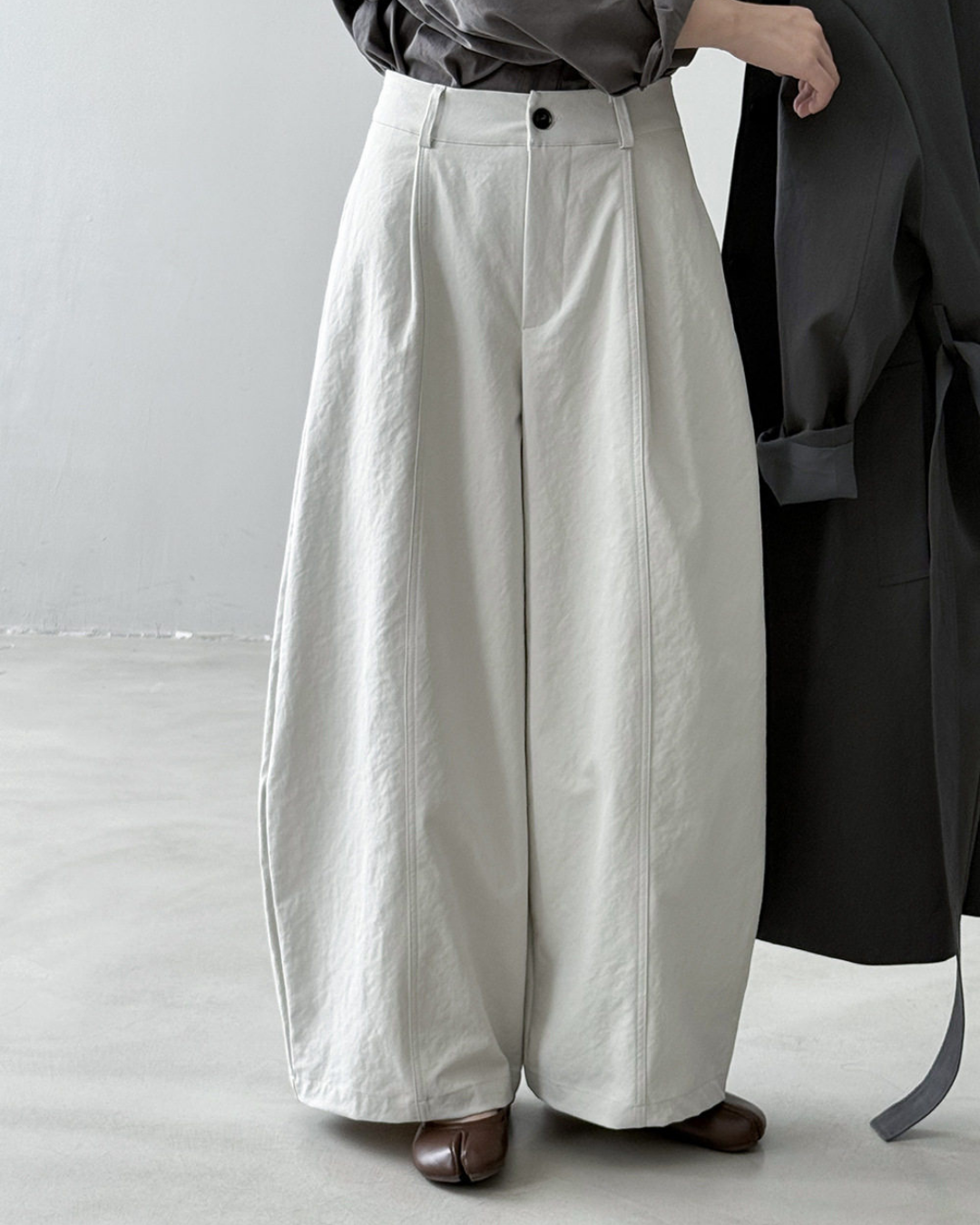 center seam wide leg pants 4color 【NINE7320】