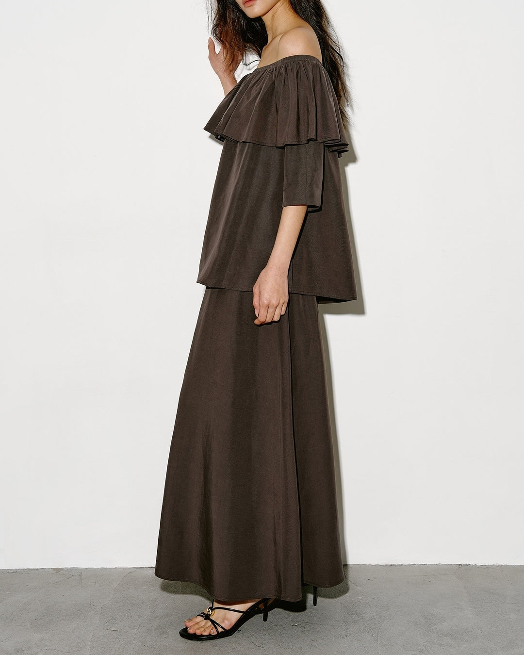 2-way frill blouse & skirt setup【NINE0352】