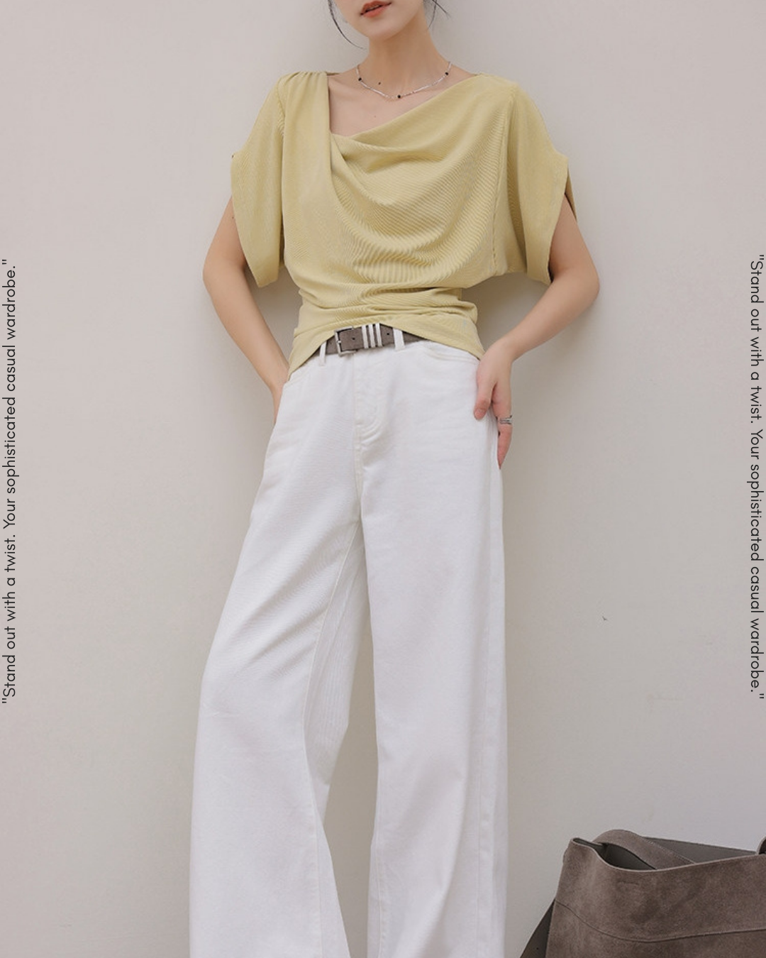 shaped drape tops 2color【NINE0213】