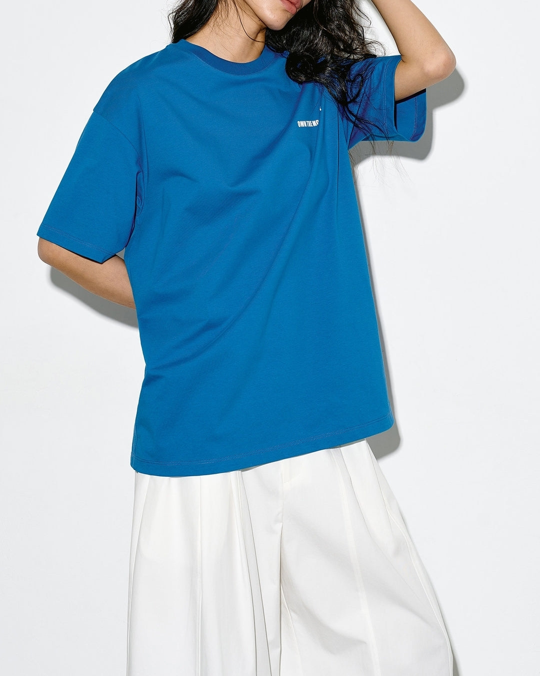 mini print oversized t-shirt 2color【NINE0349】
